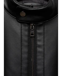 Mango Men's Slim-Fit Faux-Leather Jacket