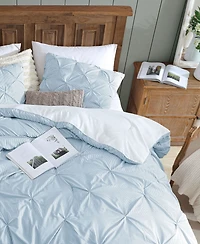 Swift Home Classic Stripes Pintuck 3-Pc. Comforter Set