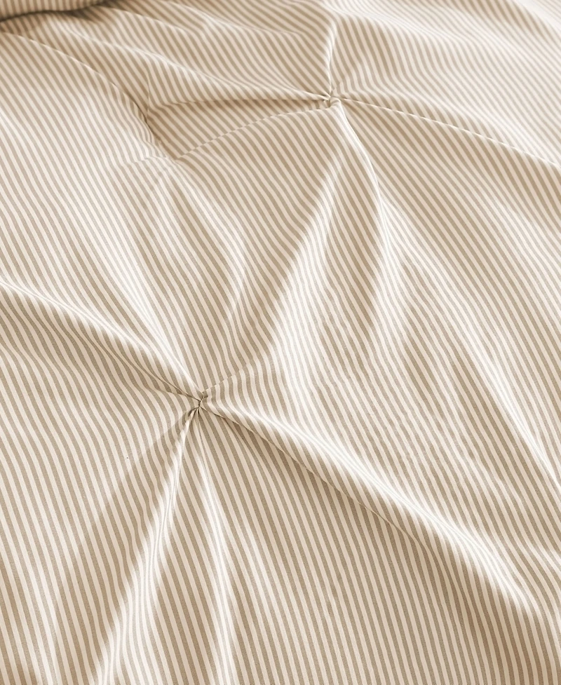 Swift Home Classic Stripes Pintuck -Pc. Comforter Set