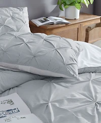 Swift Home Classic Stripes Pintuck 3-Pc. Comforter Set, Full/Queen