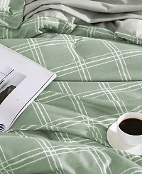 Swift Home Grid Plaid Reversible -Pc. Comforter Set
