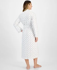 Charter Club Women's Cotton Floral Long Robe