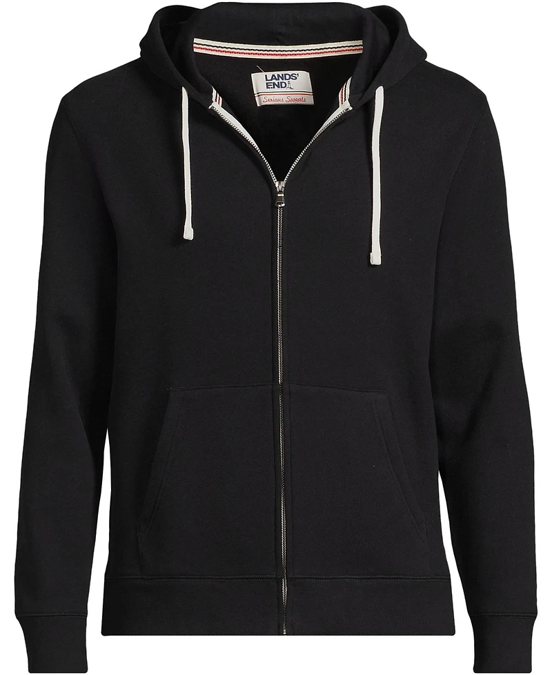 Lands' End Men's Tall Long Sleeve Serious Sweats Full Zip Hoodie