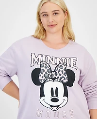 Disney Trendy Plus Size Minnie Mouse Graphic Sweatshirt