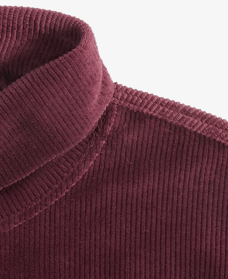 On 34th Women's Ribbed Velour Turtleneck Top, Created for Macy's