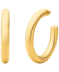 Michael Kors 14K Gold-Plated Brass Tube Hoop Earrings