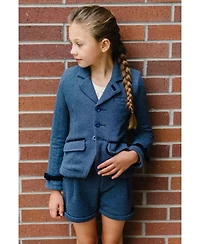 Hope & Henry Toddler Girls Cuffed Fleece Dress Short