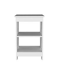 Ross 3-Tier End Table/Nightstand, Side Table for Small Space