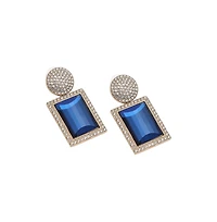 Sohi Women's Geometric Drop Earrings