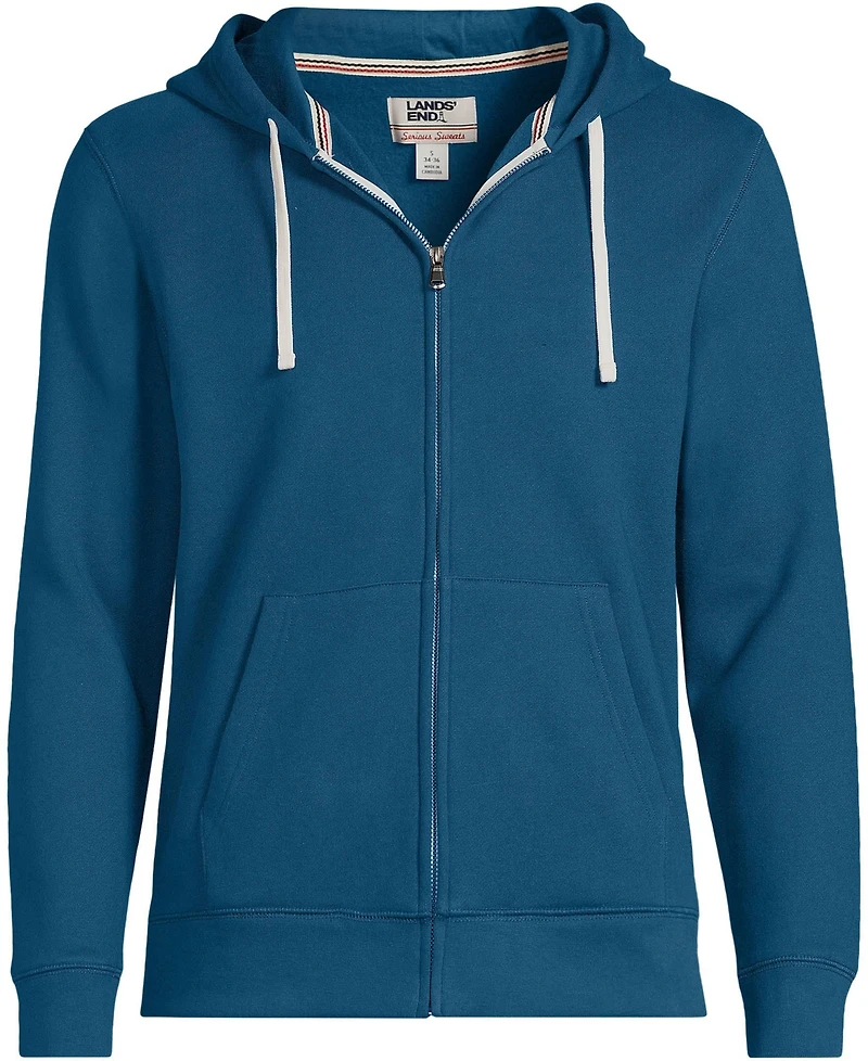 Lands' End Men's Long Sleeve Serious Sweats Full Zip Hoodie