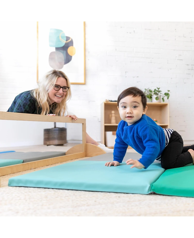 ECR4Kids Single-Sided Bi-Directional Mirror, Natural