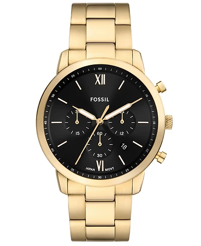 Fossil Men's Neutra Chronograph Gold-Tone Stainless Steel Watch, 44mm