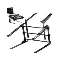 Pyle Dual Device Laptop Stand - Universal Dj Mixing Workstation