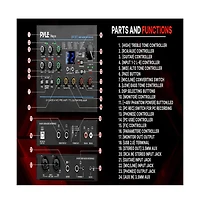 Pyle Professional Usb Audio Interface with Mic/Line, Guitar, Aux, and Rca Inputs