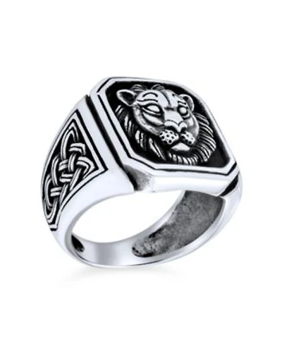 Bling Jewelry Masculine King of Jungle Lion Ring .925 Sterling Silver