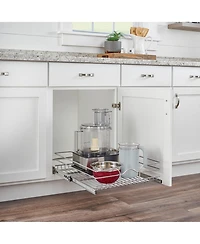 Rev-a-Shelf Kitchen Cabinet Pullout Shelf Organizer, 21 x 22 In, 5WB1-2122CR-1