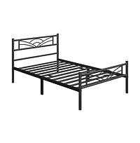 Yaheetech Platform Bed Frame with Metal Slats