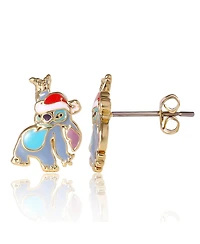 Disney Stitch Christmas Enamel Stud Dancing Earrings