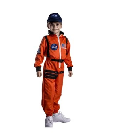 Dress Up America Nasa Astronaut Jumpsuit Cap Costume Kids Girls Boys