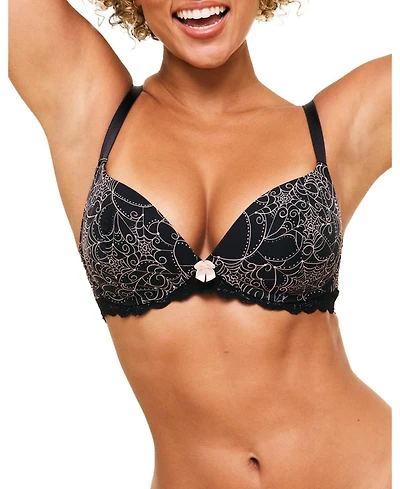 Adore Me Women's Shea Push Up Plunge Bra