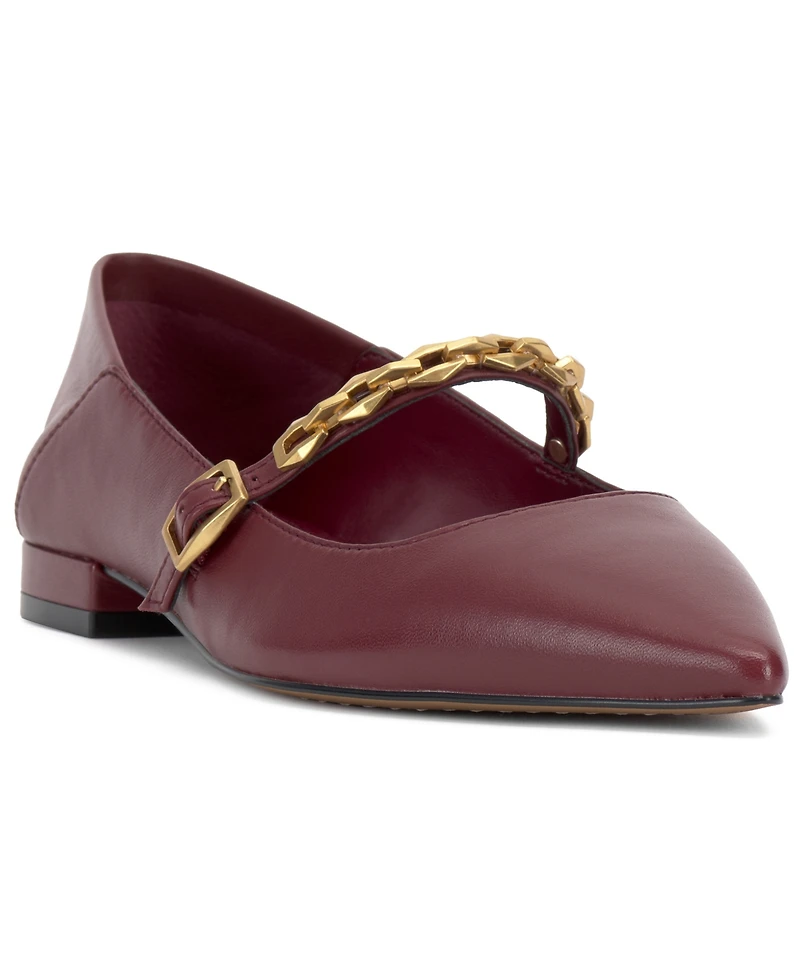 Vince Camuto Women's Aylin Chain Strap Ballet Flats