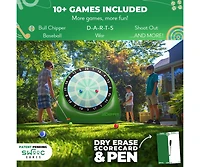 Bull Chipper | Giant Golf Darts (Over 6ft Tall) with 10+ Golf Games | Golf Chipping Game with Air Pump | Yard Games