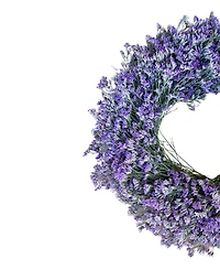 GreenishBlu Long Lasting Shades of Purple Misty Real Wreath, 22"