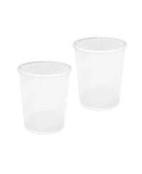 Seville Classics 2-Pack 6-Gallon Round Mesh Wastebasket Recycling Bin