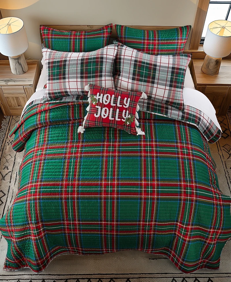 Levtex Spencer Plaid Quilted 2-Pc. Sham Set