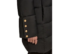 Donna Karan New York Women's Hooded Down Puffer Coat