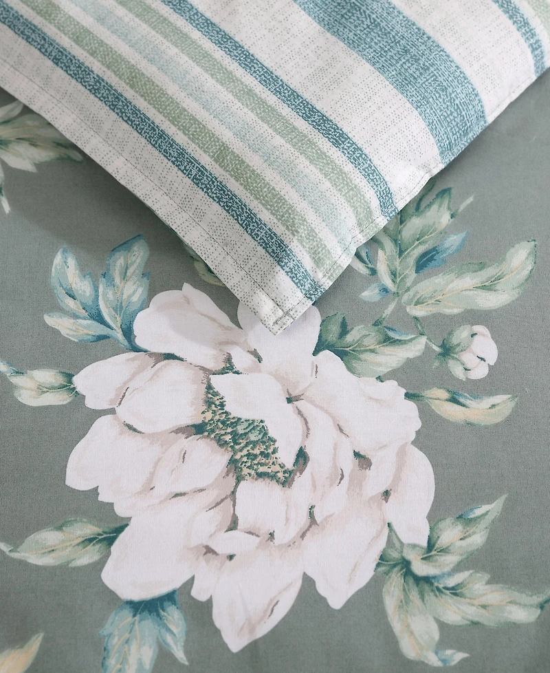 Laura Ashley Wisley Floral Reversible -Pc. Comforter Set