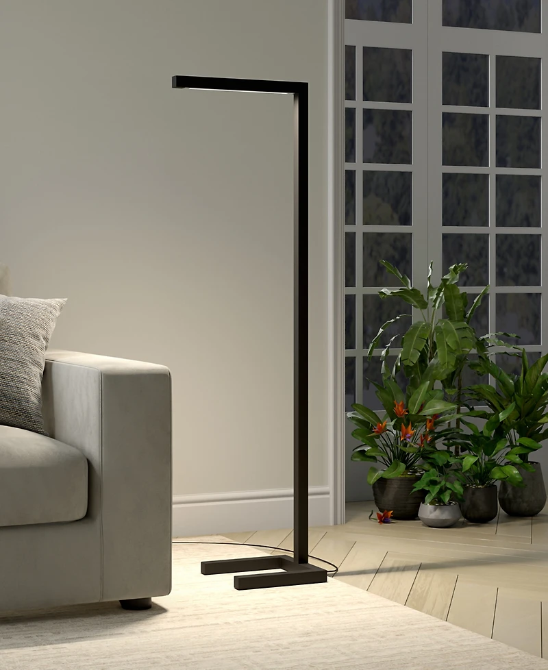 Hudson & Canal 52" Metal Malin Tall Integrated Led Floor Lamp
