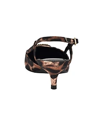 Guess Women's Jesson Logo Slingback Kitten Heel Pumps