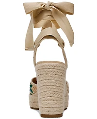 Steve Madden Women's Vero Platform Raffia Wedge Sandals