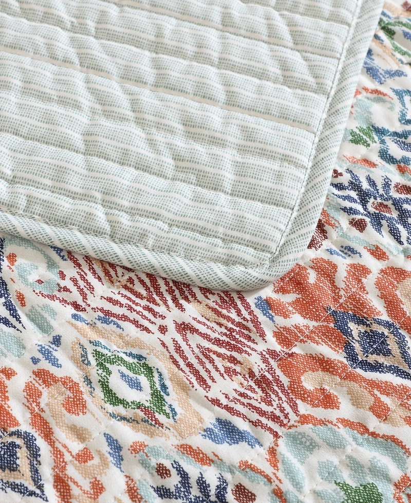 Tommy Bahama Home Ikat Tropics Reversible 2-Pc. Quilt Set, Twin