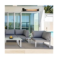 SereneLife Wall and Ceiling Mount Patio Heater, 1500W with Remote Control