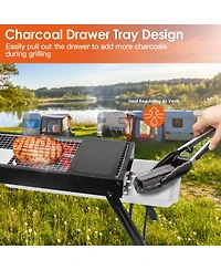 Slickblue Portable Bbq Griddle for Outdoor Cooking