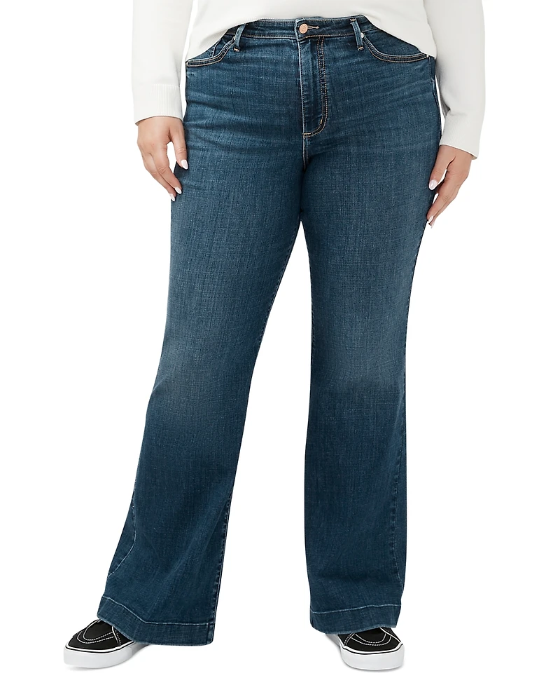 Silver Jeans Co. Plus Size Isbister 70s Flare Jeans