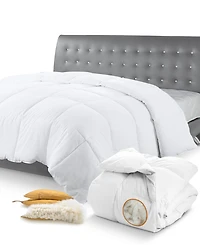Cheer Collection Natural Kapok Fiber Luxury Comforter, King