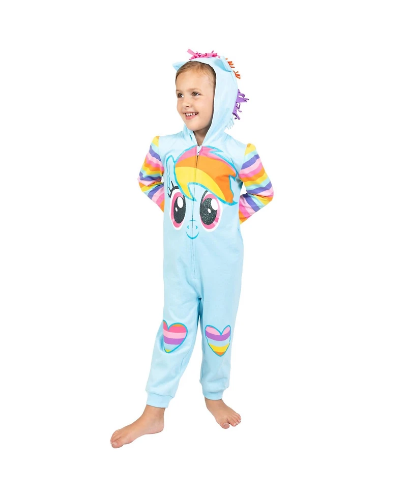 My Little Pony Toddler Girls Rainbow Dash Baby Zip Up Coverall Newborn to