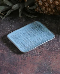 Porto Brasil 7" Stoneware Rectangular Juta Platters, Set of 4