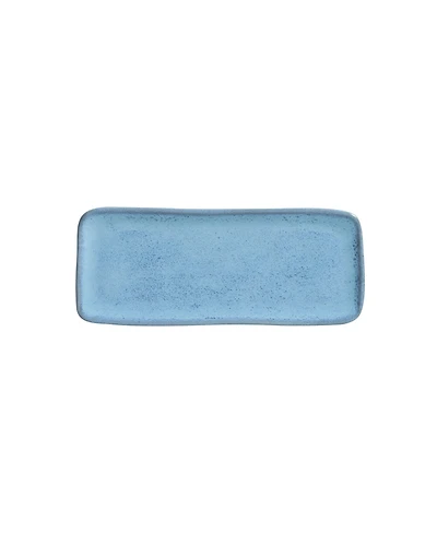 Porto Brasil 8.6" Stoneware Rectangular Platters, Set of 4