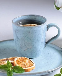 Porto Brasil Stoneware Coffee Mugs, Set of 4