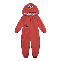 Sesame Street Toddler Boys Cozy Sherpa Zip Up Cosplay Costume Coverall Newborn to (Newborn - 4T