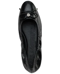 Karl Lagerfeld Paris Women's Velma Almond Toe Ballet Flats