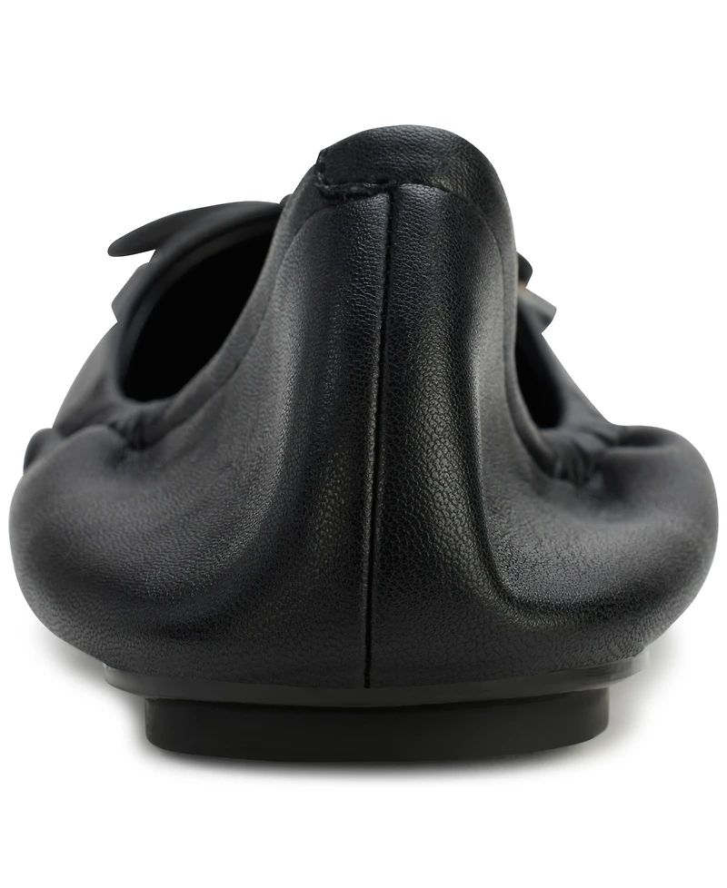 Karl Lagerfeld Paris Women's Velma Almond Toe Ballet Flats