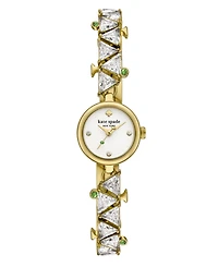 Kate Spade New York Women's Monroe Three-Hand Gold-Tone Stainless Steel Bracelet Watch, 20mm