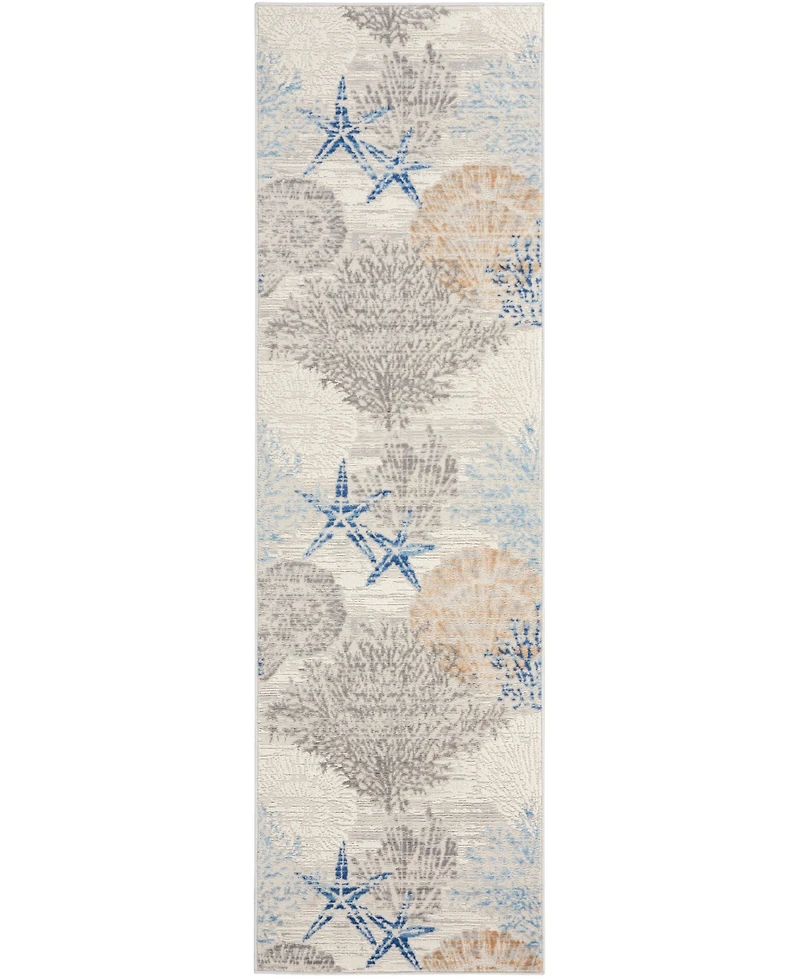 Nourison Home Seaside SDS04 2'3"x7'6" Runner Area Rug