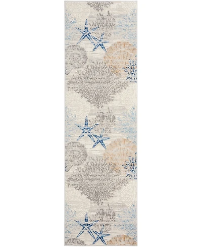 Nourison Home Seaside SDS04 2'3"x7'6" Runner Area Rug
