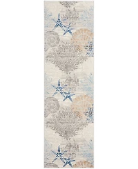Nourison Home Seaside SDS04 2'3"x7'6" Runner Area Rug